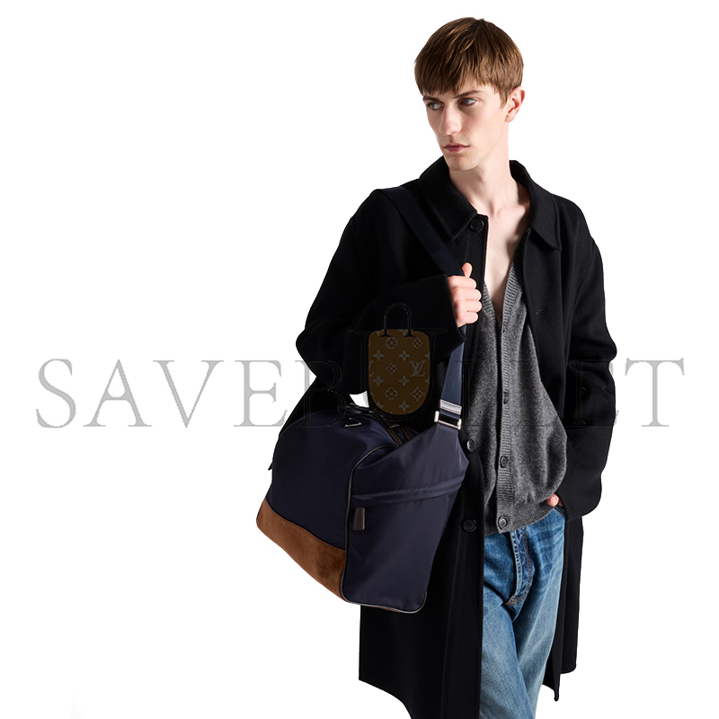 PRADA RE-NYLON AND LEATHER SHOULDER BAG 2VH180 (34*34*17cm) PRADA RE-NYLON AND LEATHER SHOULDER BAG 2VH180 (34*34*17cm)